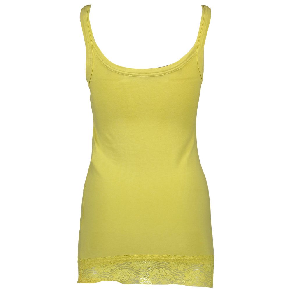 Silvian Heach Giallo Cotton Women T-Shirt