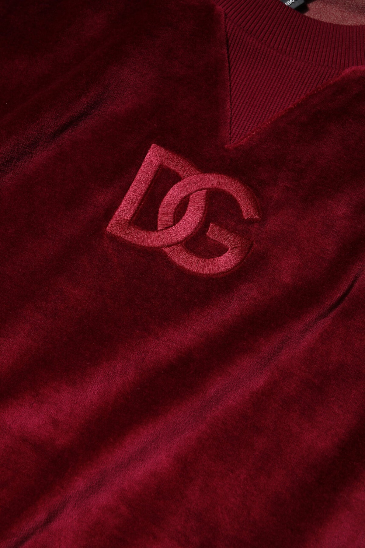 Dolce & Gabbana Cotton-Blend Crew-Neck Sweater – Red