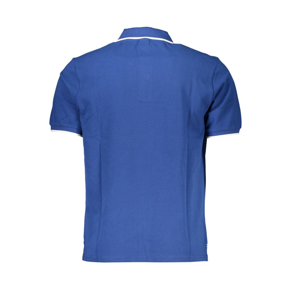 North Sails Polo with Contrast Details and Print – Blue