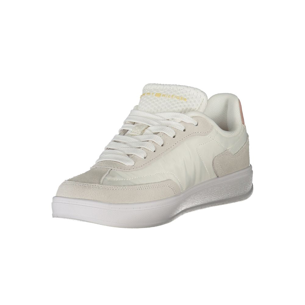 Tommy Hilfiger White Polyurethane Women Sneaker