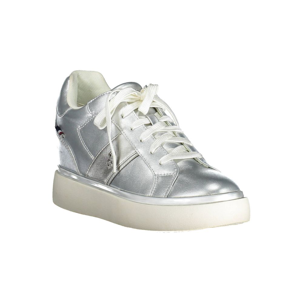 U.S. POLO ASSN. Gray Polyester Women Sneakers