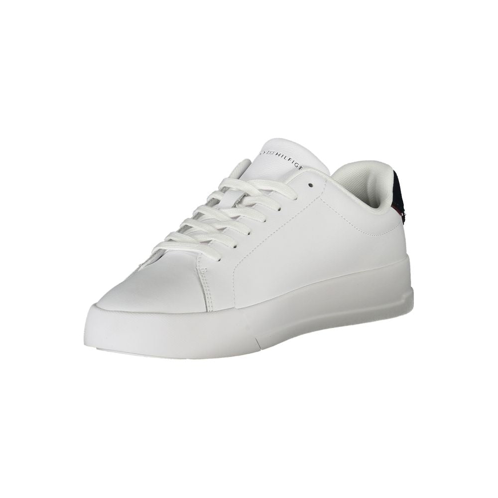 Tommy Hilfiger White Polyethylene Men Sneakers