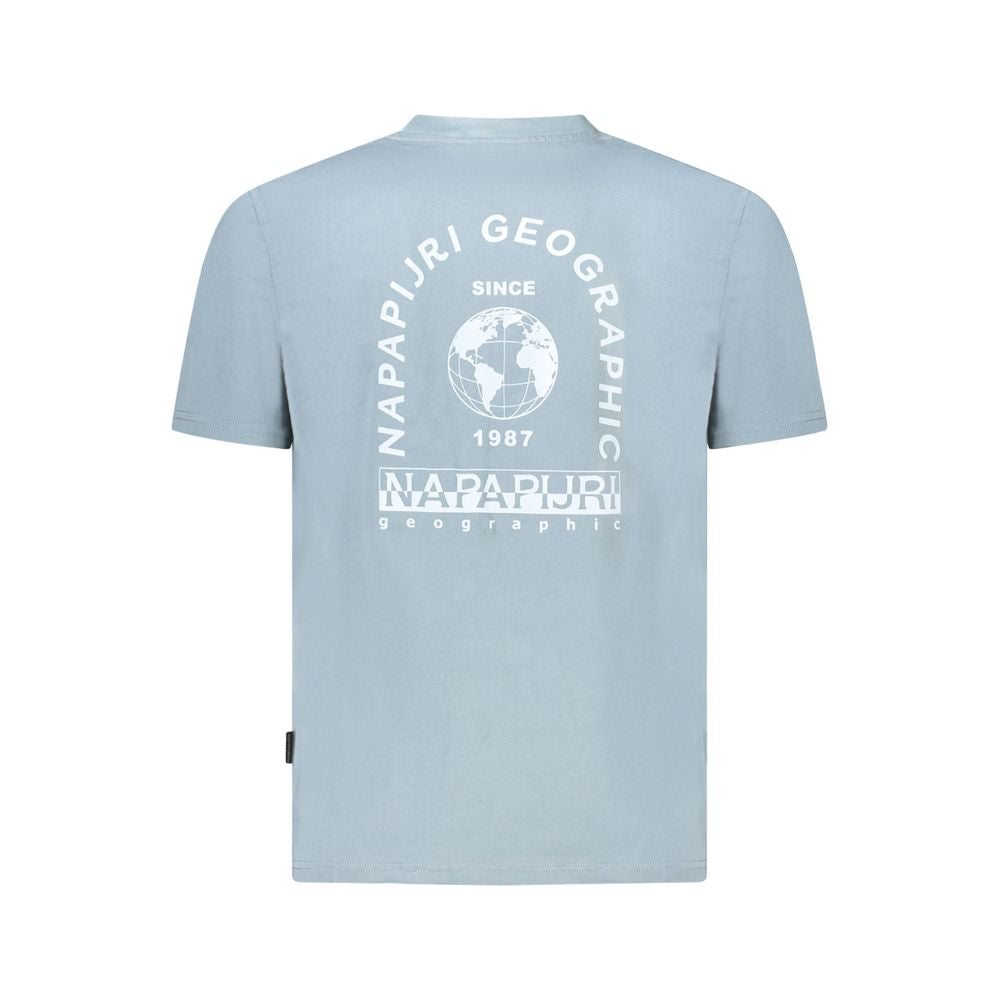 Napapijri Cotton-Blend T-Shirt for Men – Grey