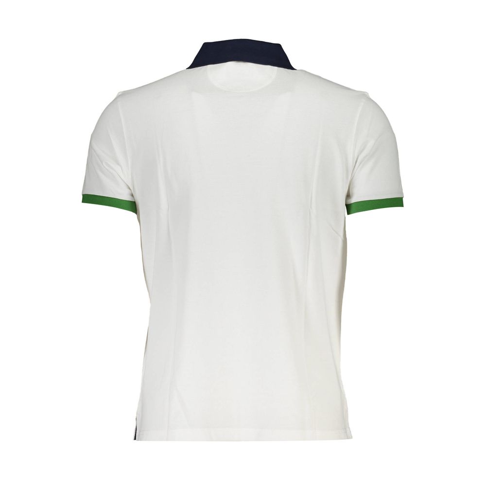 La Martina Bianco Cotton Men Polo