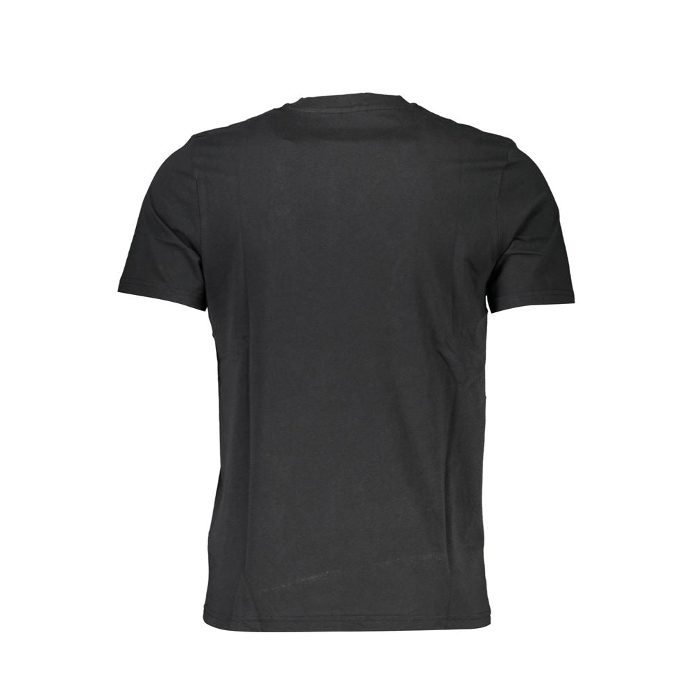 North Sails Men's T-Shirt with Logo Appliqué – Black