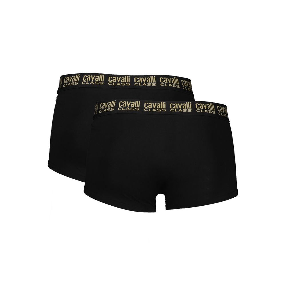 Cavalli Class Men's 2-Pack Boxer Briefs – Black