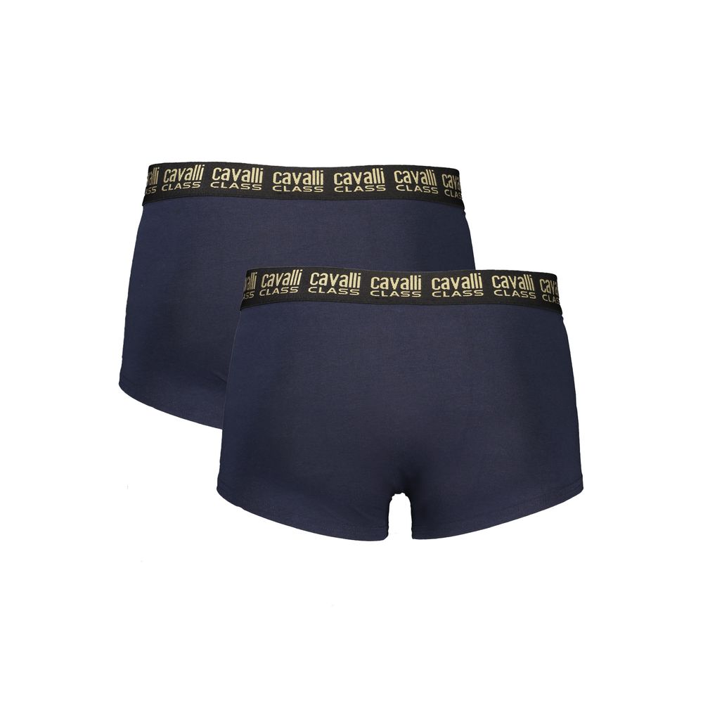 Cavalli Class Cotton-Blend Boxer Briefs, 2-Pack – Blue