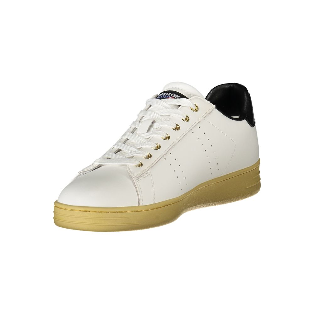 Blauer Men's Sneakers with Black Contrast – White