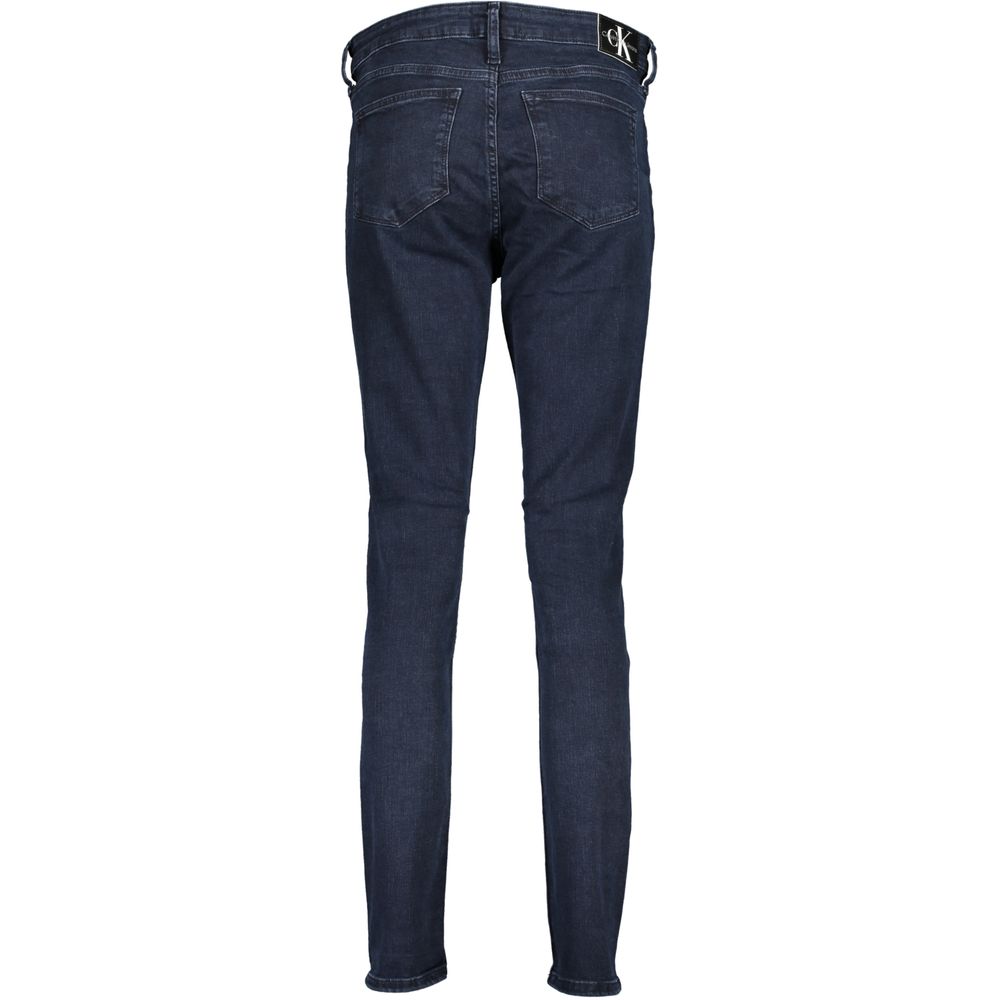 Calvin Klein Blue Cotton Women Skinny Jean