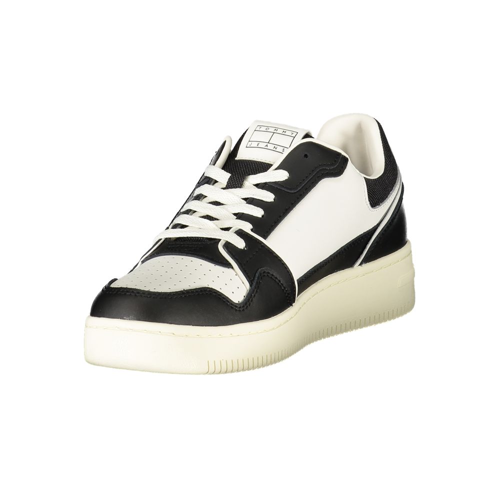 Tommy Hilfiger Black Sneakers for Men with White Details