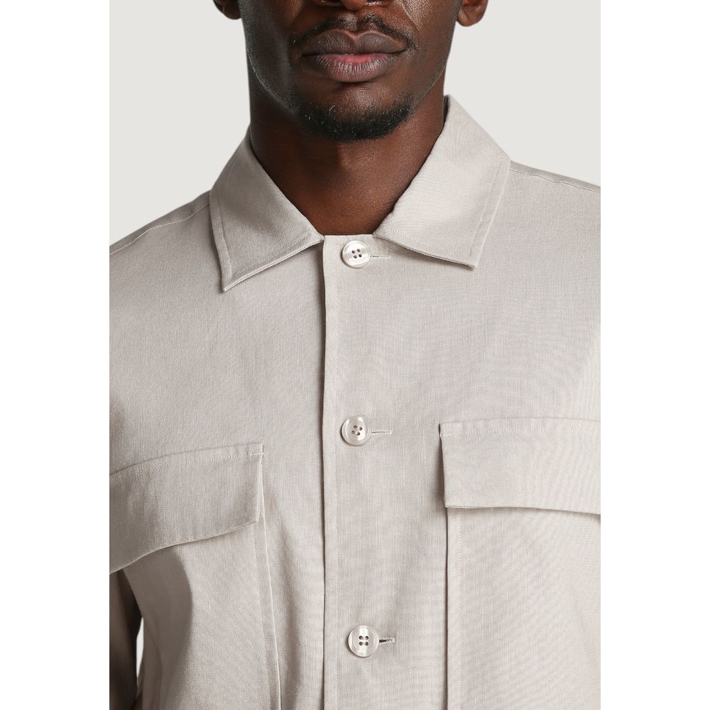 Calvin Klein Beige Lyocell Shirt