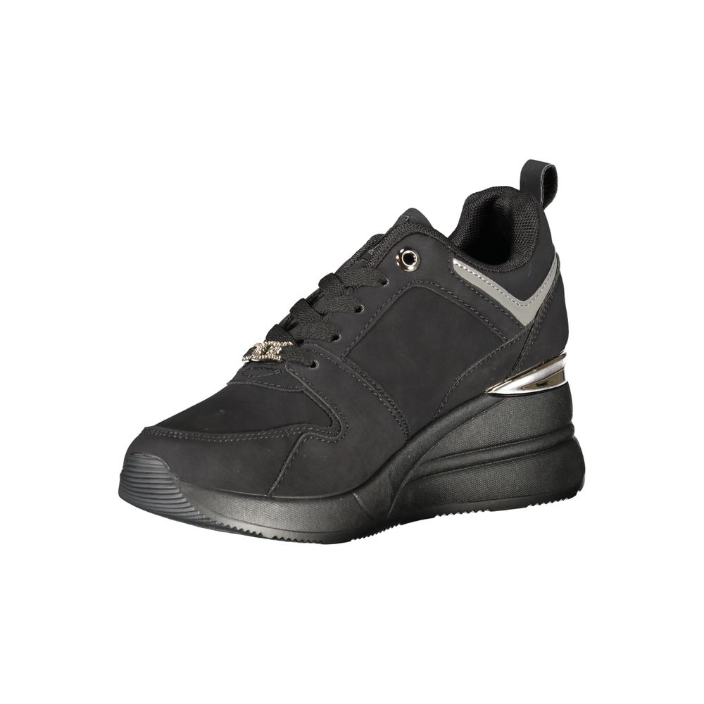 Laura Biagiotti Black Polyester Sneakers