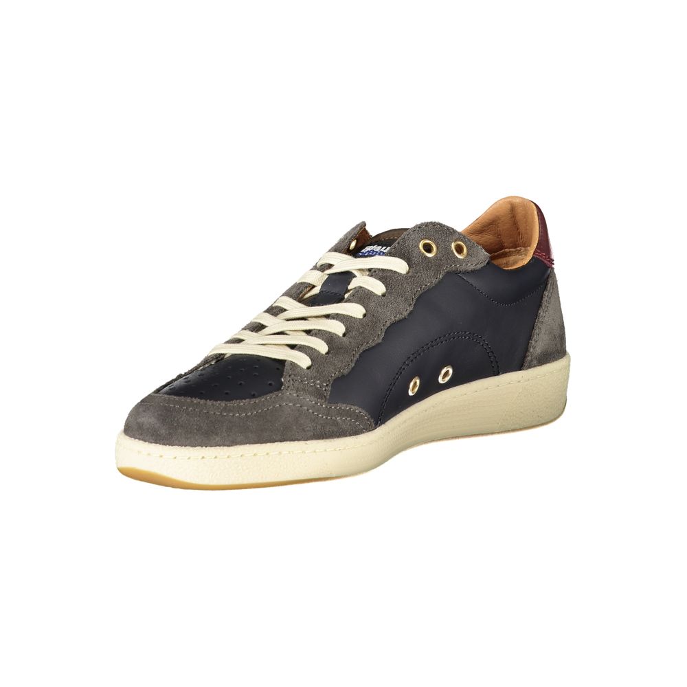 Blauer Blue Leather Men Sneakers