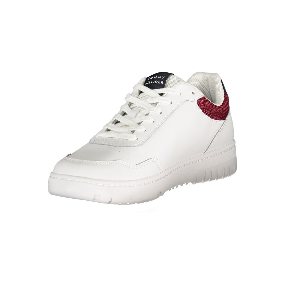 Tommy Hilfiger Bianco Polyurethane Men Sneakers