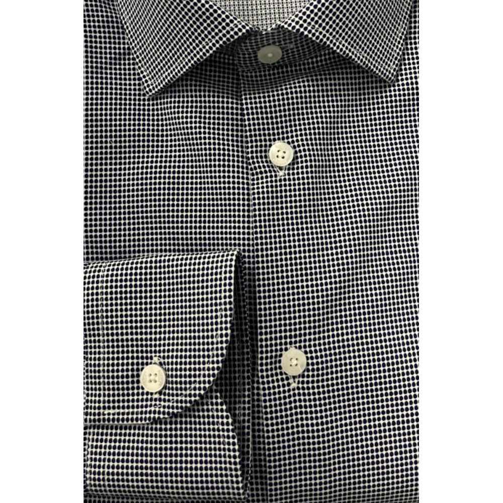 Baldinini Trend Men's Slim-Fit Cotton Shirt – Blue