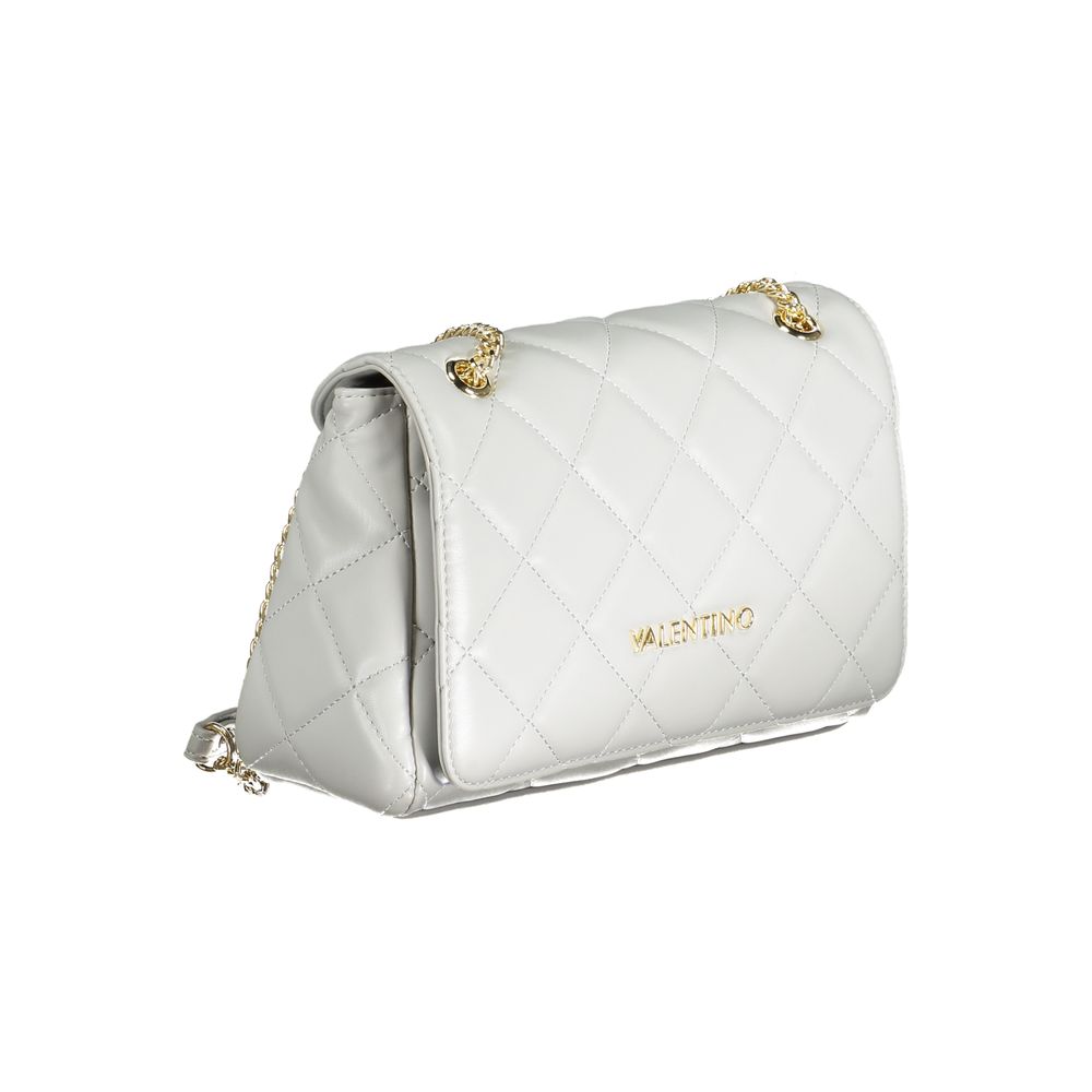 Mario Valentino Shoulder Bag with Chain Handles – Grey