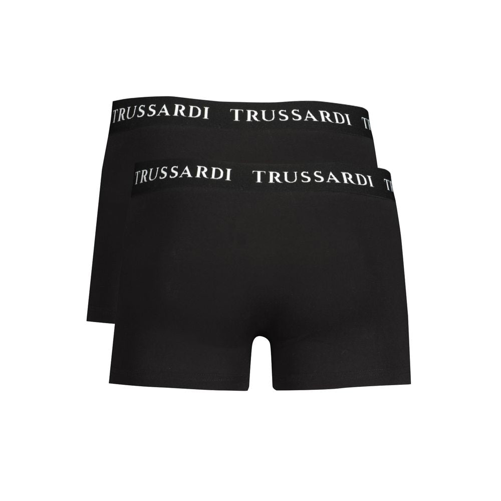 Trussardi Nero Cotton Men's Boxer Brief