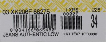 Acht Beige Cotton Patchwork Jeans