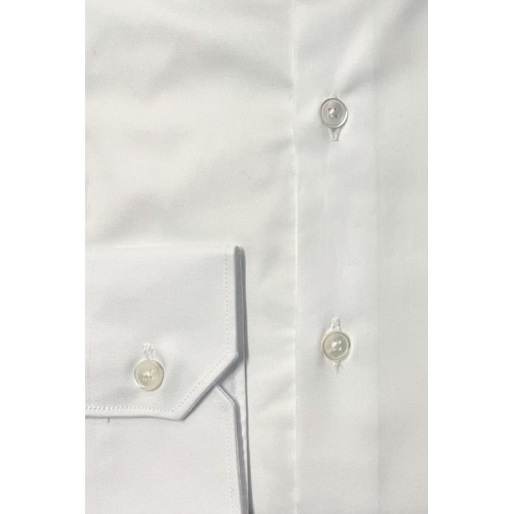 Bagutta White Cotton Men Shirt