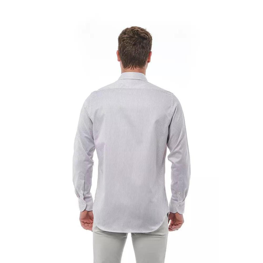 Bagutta White Cotton Men Shirt