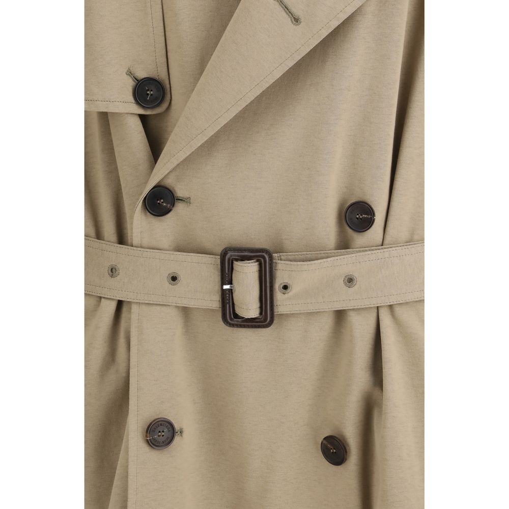 Balenciaga Beige Cotton Trench Coat