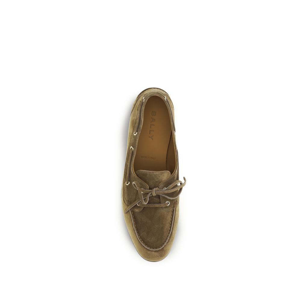 Bally MSF0M5SU205U858 beige buffalo leather loafers