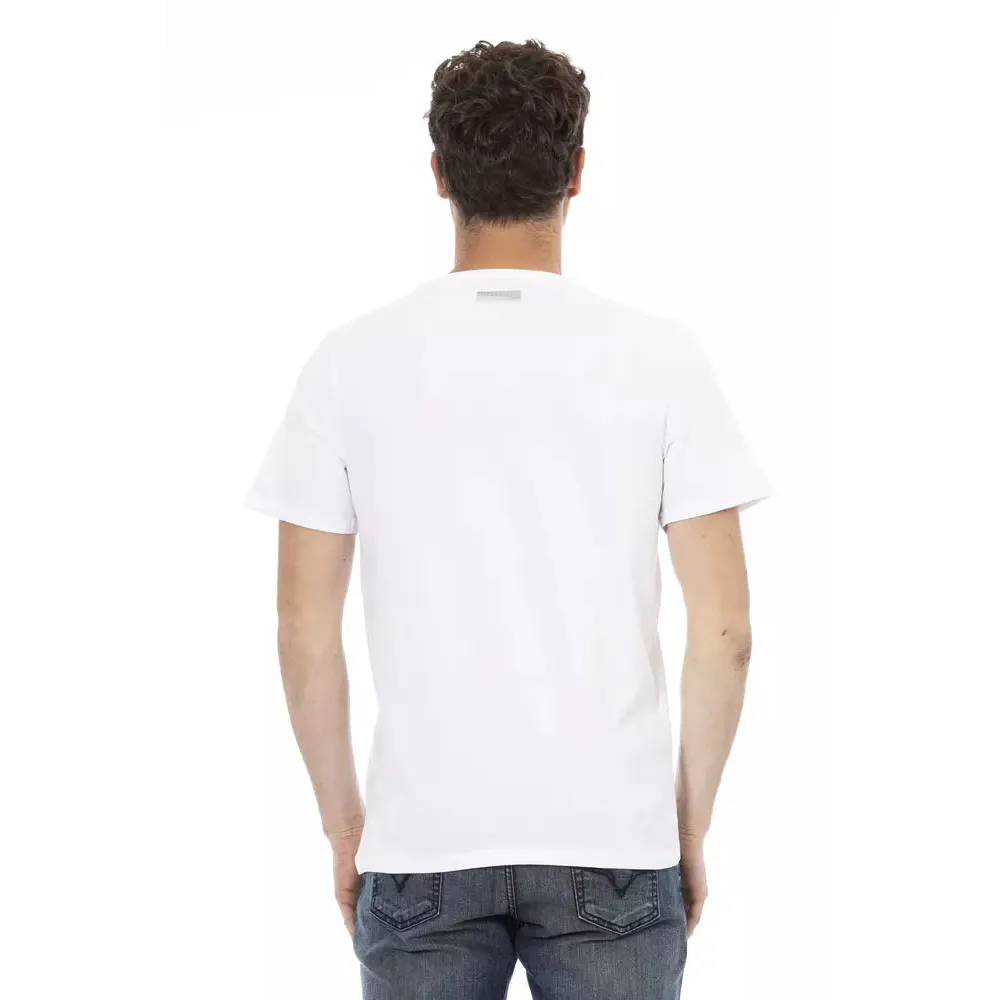 Bikkembergs White Cotton Men T-Shirt