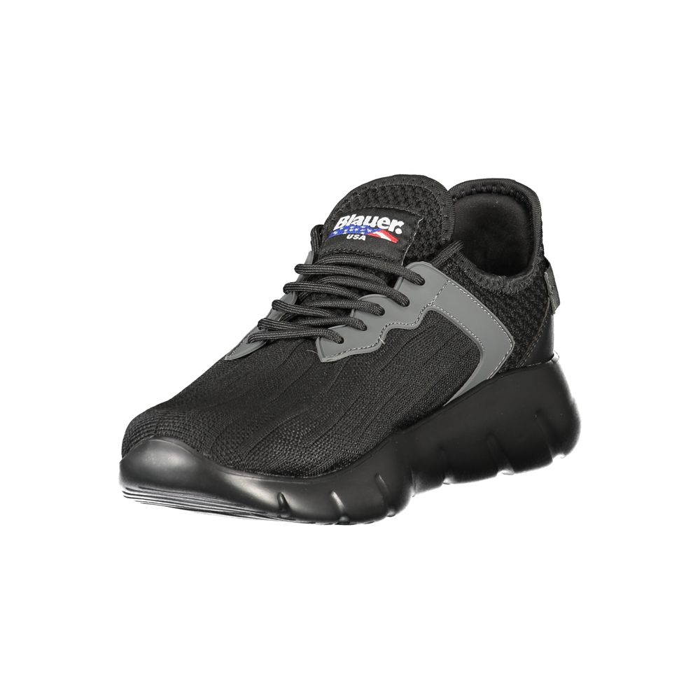 Blauer Black Polyester Men Sneakers