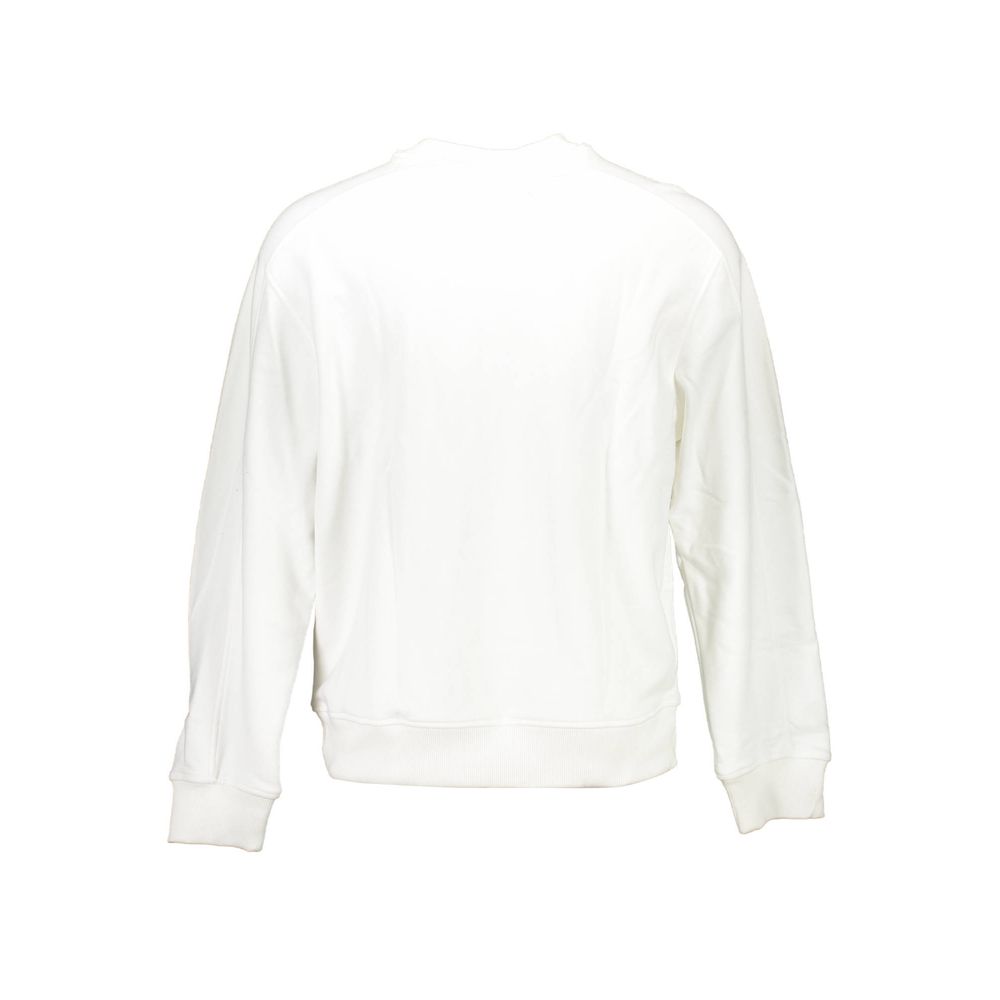 Calvin Klein White Cotton Unisex Sweatshirt