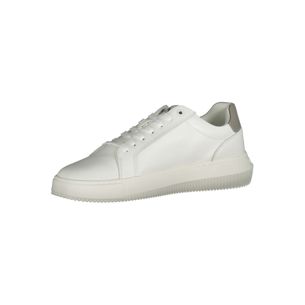 Calvin Klein White Leather Men Sneakers