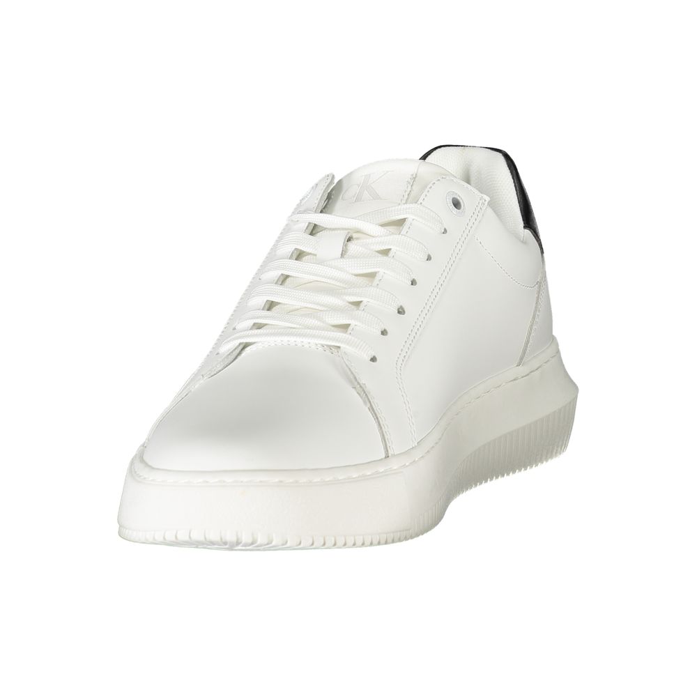 Calvin Klein White Leather Men Sneakers