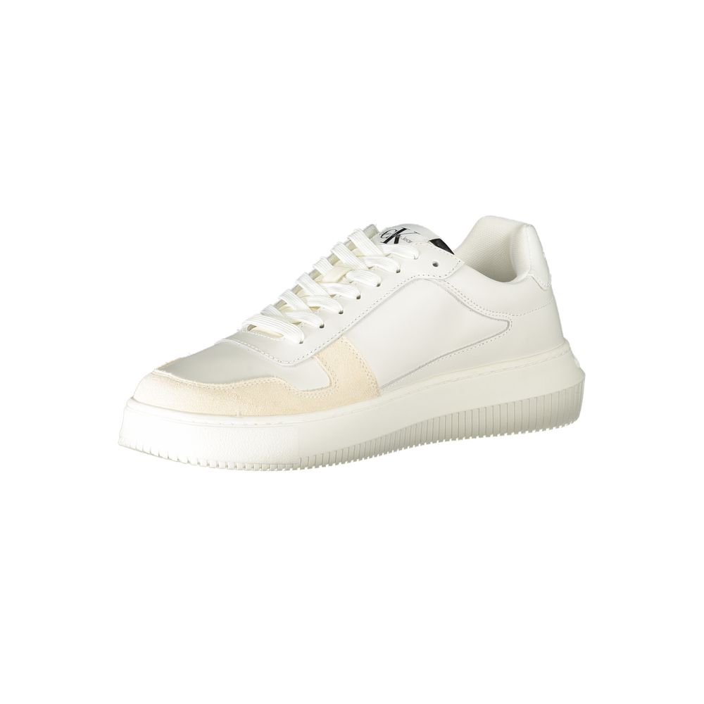 Calvin Klein White Polyester Sneakers