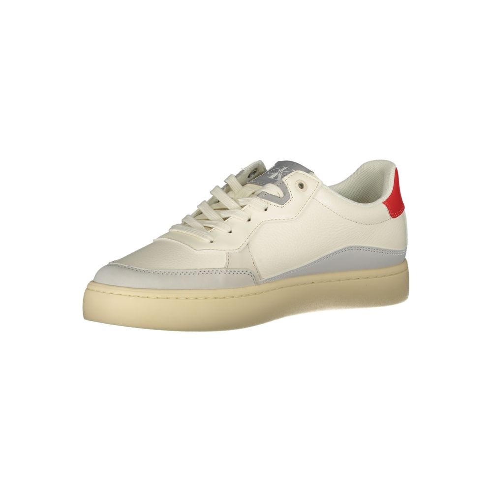 Calvin Klein White Polyester Sneakers