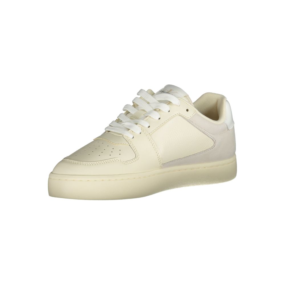 Calvin Klein White Polyethylene Men Sneakers