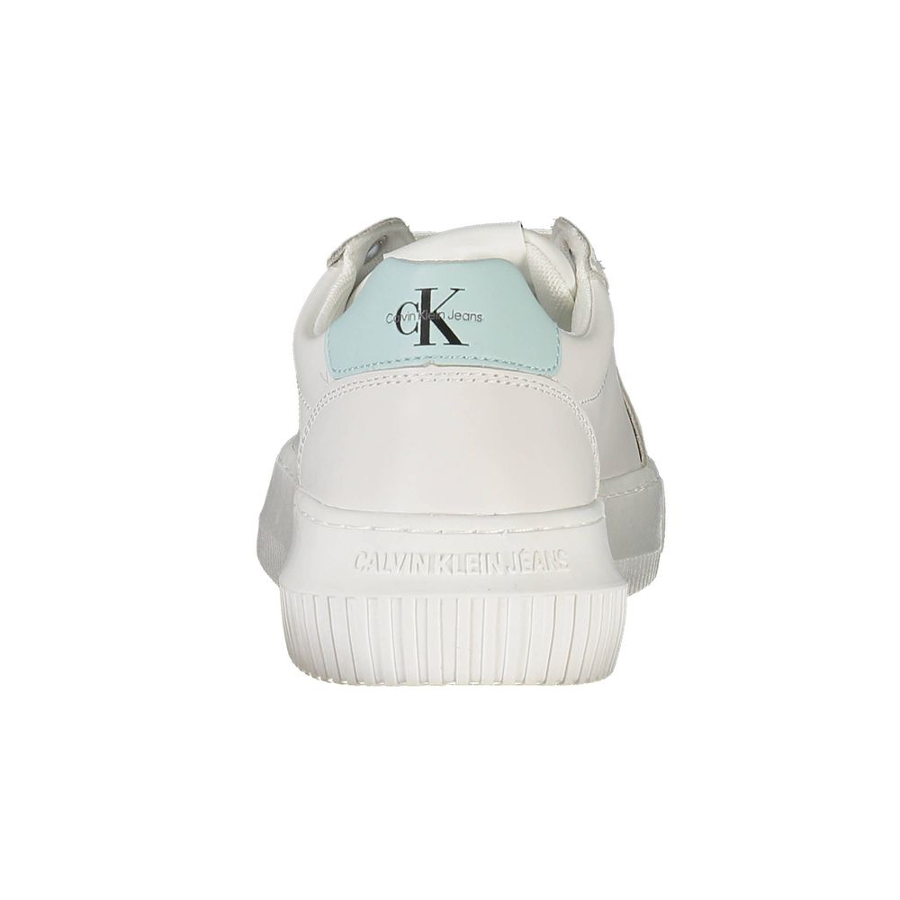 Calvin Klein White Recycled Polyester Women Sneakers