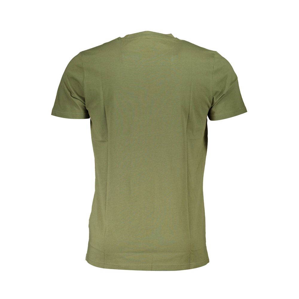 Cavalli Class Green Cotton Men T-Shirt