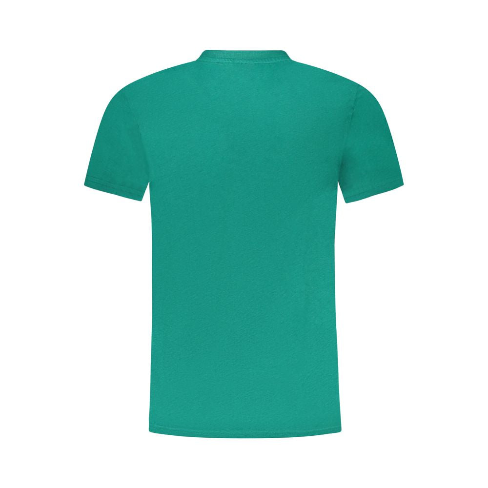 Cavalli Class Green Cotton Men T-Shirt