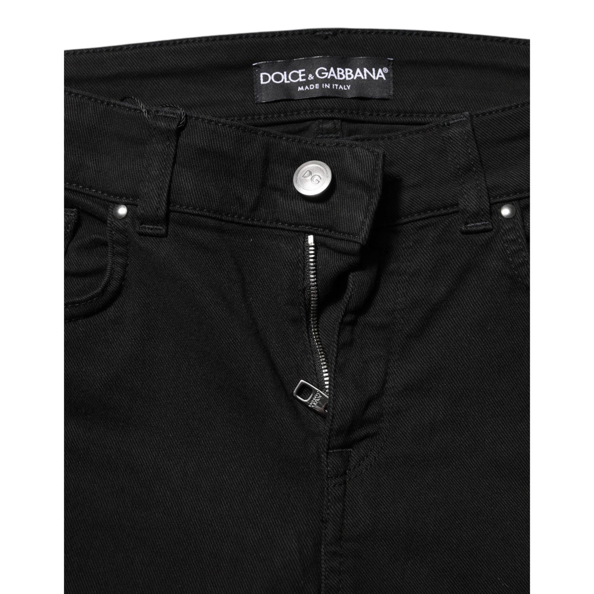 Dolce & Gabbana Black Cotton Casual Skinny Denim Jeans