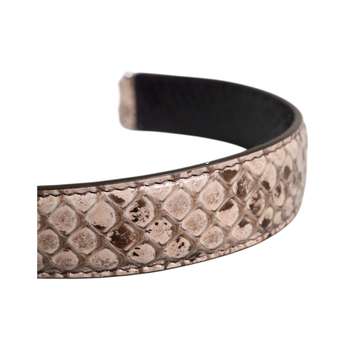 Dolce & Gabbana WMB452 black and cream exotic leather bag strap