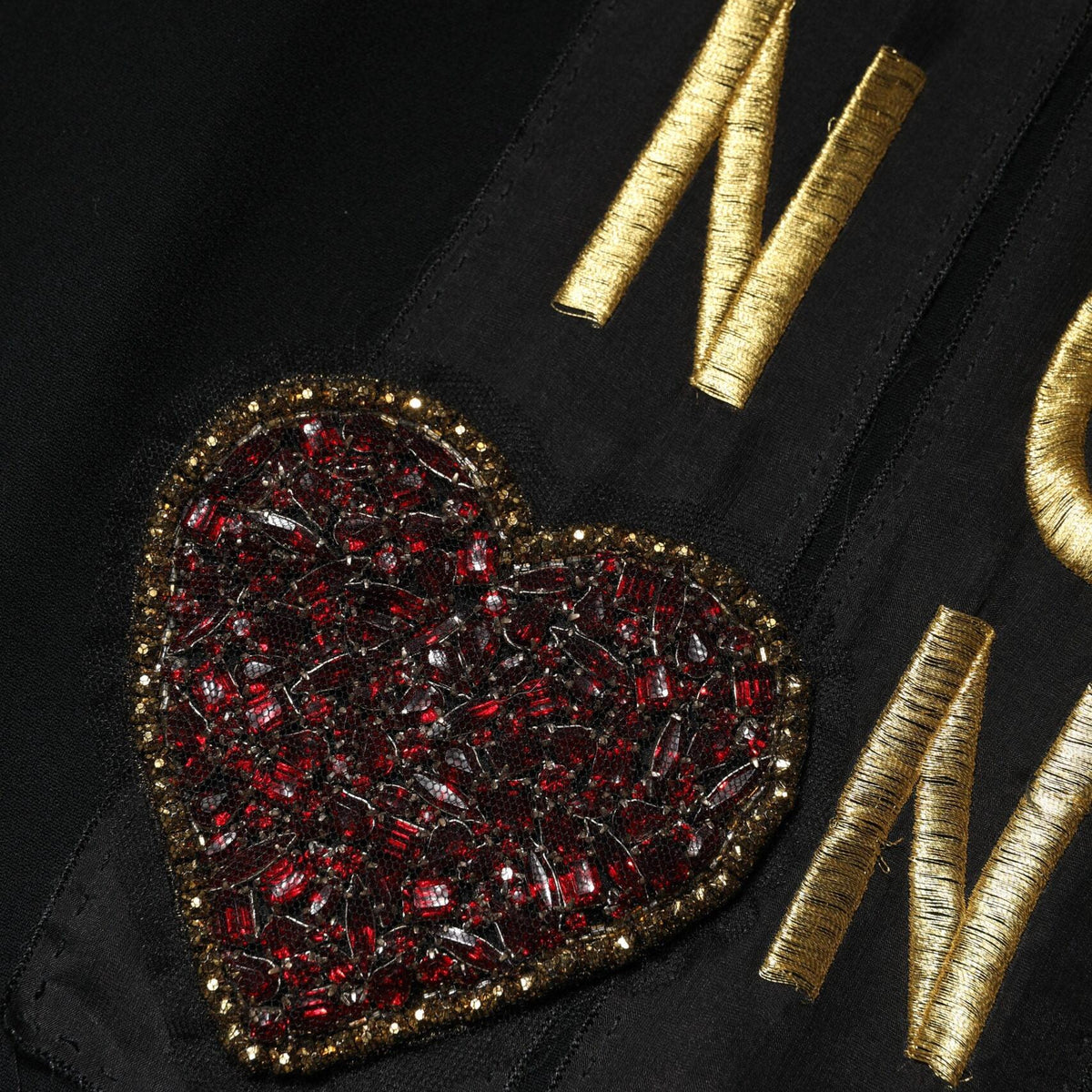 Dolce & Gabbana Black Fashion Devotion Embellish Mini Dress