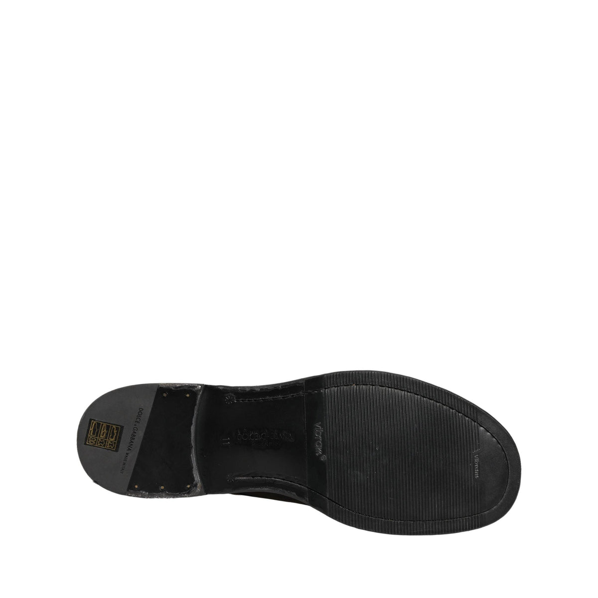 Dolce & Gabbana Black Leather Lace Up Derby Dress Men Shoes