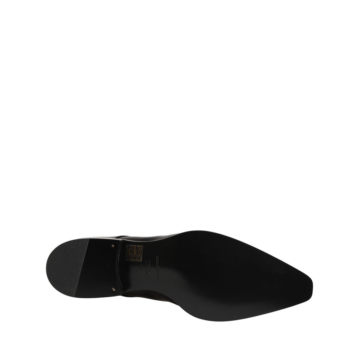 Dolce & Gabbana Black Leather Lace Up Derby Dress Shoes