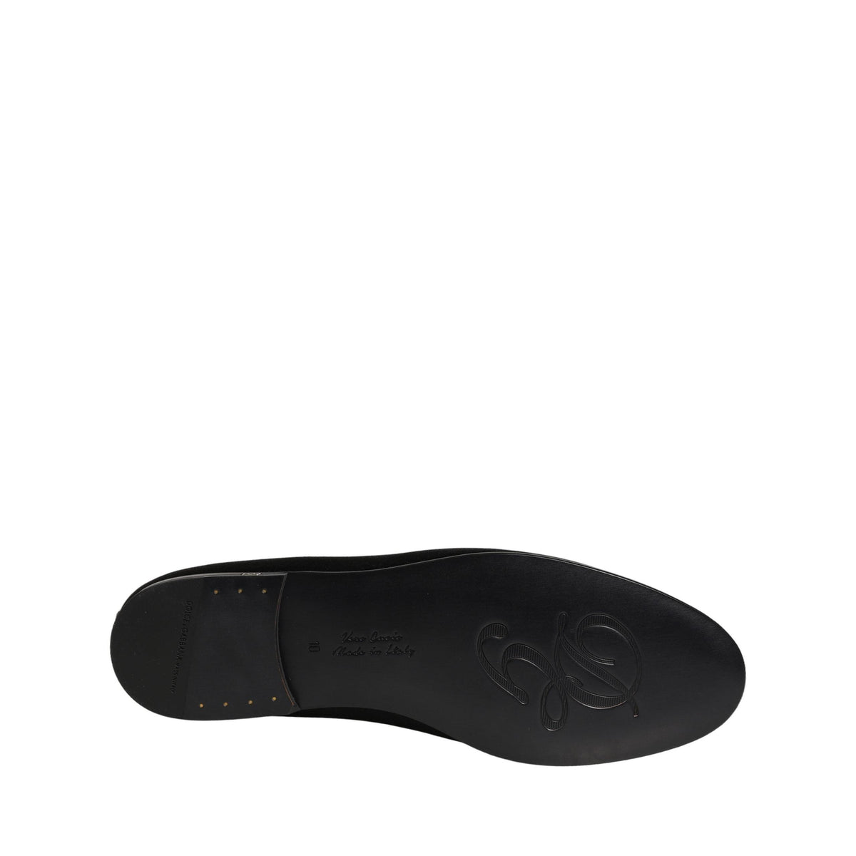 Dolce & Gabbana MV8448 black satin loafers
