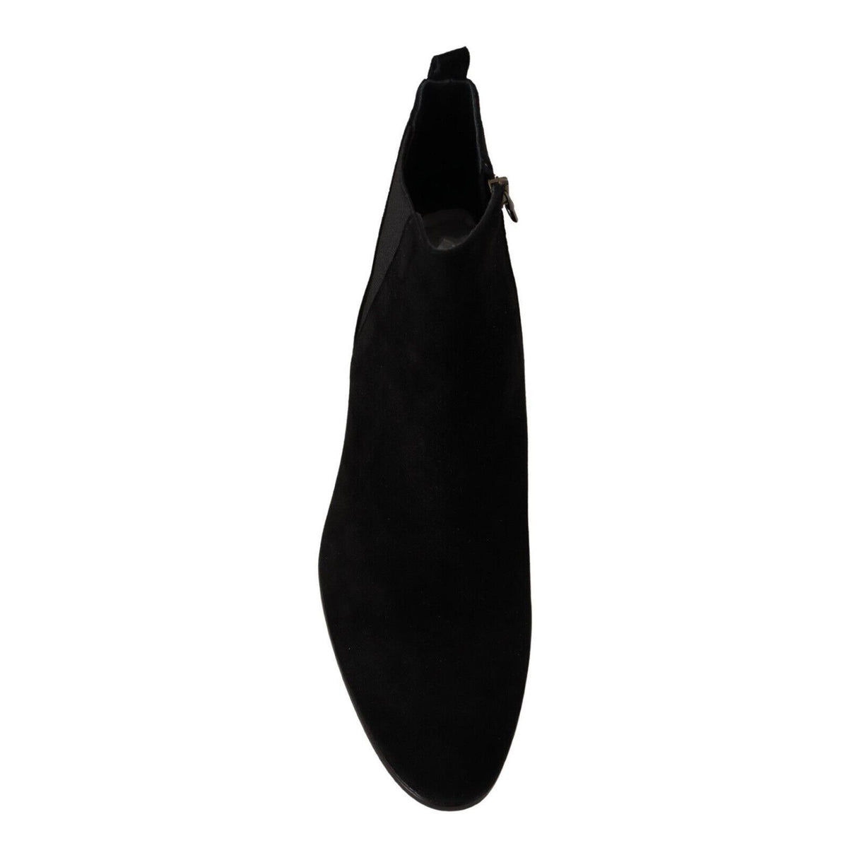 Dolce & Gabbana Black Suede Leather Chelsea Mens Boots Shoes