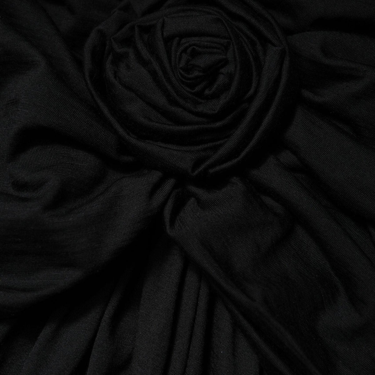 Dolce & Gabbana Black Wool Long Sleeves Sheath Midi Dress