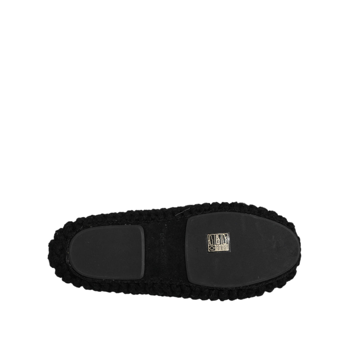 Dolce & Gabbana MV7520 black wool ballet flats