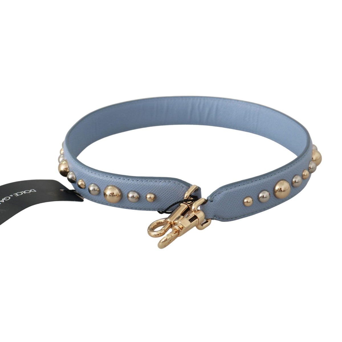 Dolce & Gabbana BEL60580 blue leather bag strap