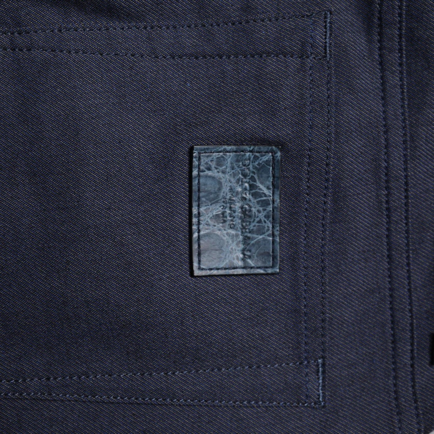 Dolce & Gabbana Dark Blue Cotton Stretch Skinny Denim Jeans