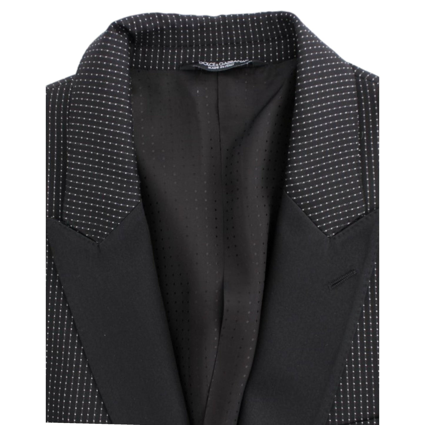 Dolce & Gabbana Dark Gray Wool Silk Slim MARTINI Jacket Blazer