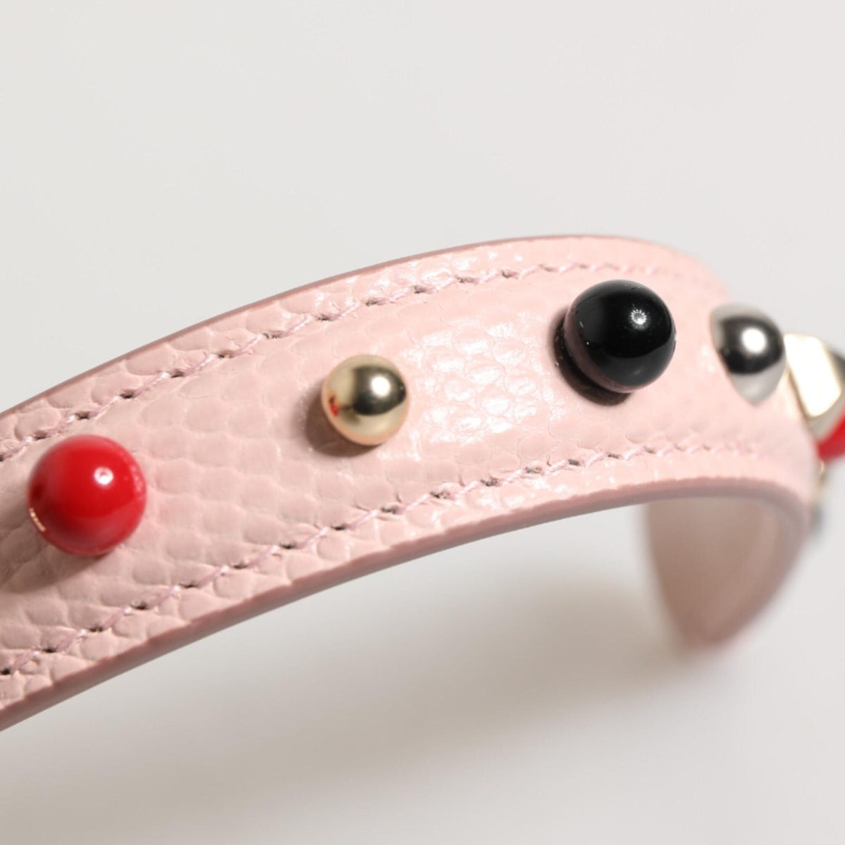 Dolce & Gabbana SMY11163 light pink embellished leather bag strap